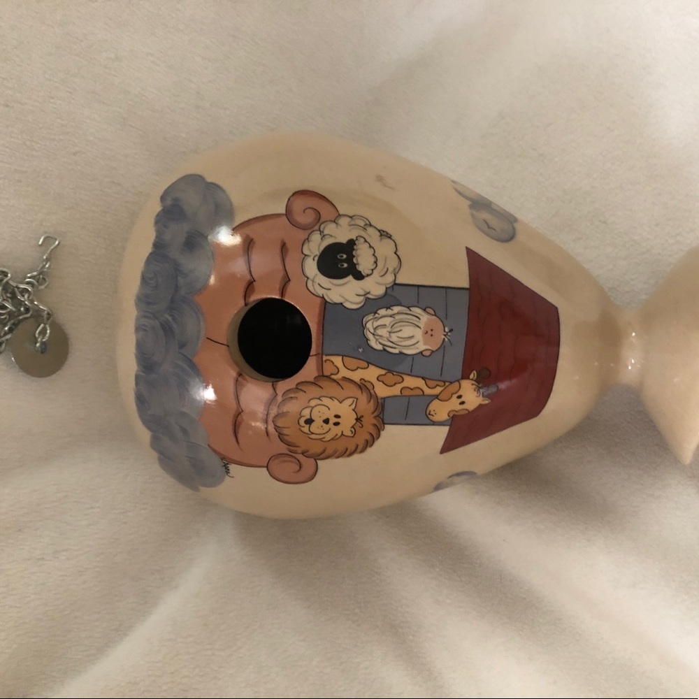 Vintage Yesteryears Noah's Ark Pottery Marshall Texas Birdhouse Bird House Nest
